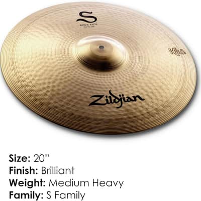 Zildjian S20RR S Series 20" Rock Ride Drum Set Cymbal image 3