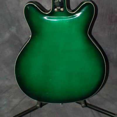 Video Demo 1966 JG Julio Giulietti Hollow Body GREEN 12 String Guitar Original Hard Shell Case image 10