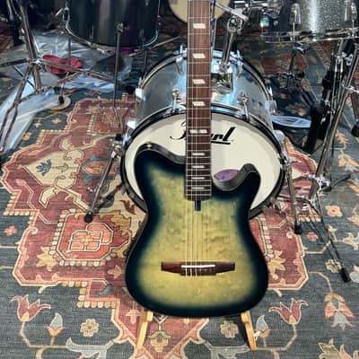 Ibanez FRH20QMNCTL Acoustic/Electric Guitar - Cosmic Blue Sunburst Low Gloss image 1