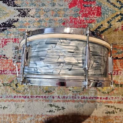 Gretsch Round Badge 14x5.5" Dixieland 6-ply Snare - Midnight Blue Pearl image 5
