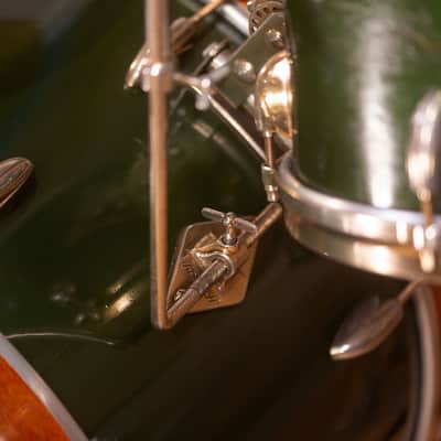 Gretsch 1958 Birdland 4 Piece Rare And Collectable Drum Kit, Cadillac Green With Gold Hardware image 19
