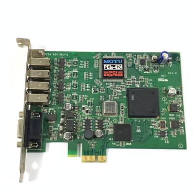 MOTU PCIe-424 PCI Express AudioWire Interface Card 2000s - Black TGHM image 6