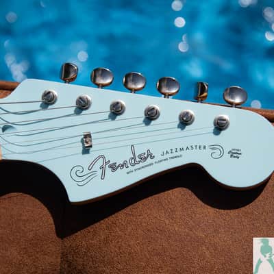 Fender FSR Hybrid II Limited Edition Jazzmaster with Maple Fingerboard - Daphne Blue - Pro Set Up w Perfect Frets/Action/Intonation image 2