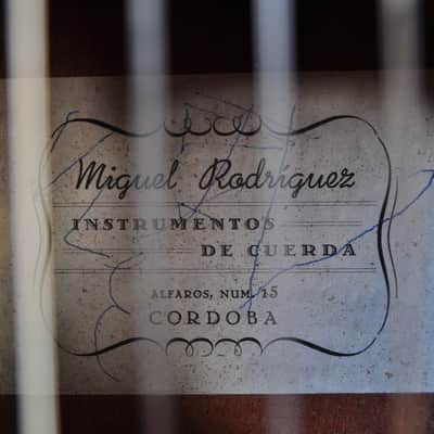 Miguel Rodríguez Classic Guitar 1960s Cypress Amazing image 7