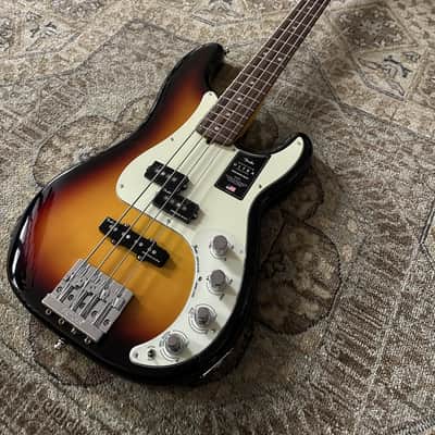 Fender American Ultra Precision Bass in Ultraburst w/ Hard Case & Free Pro Setup image 5