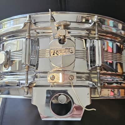 Rogers "Big R" Dyna-Sonic 5x14" Brass Snare Drum 1975 - 1984 - Chrome image 2