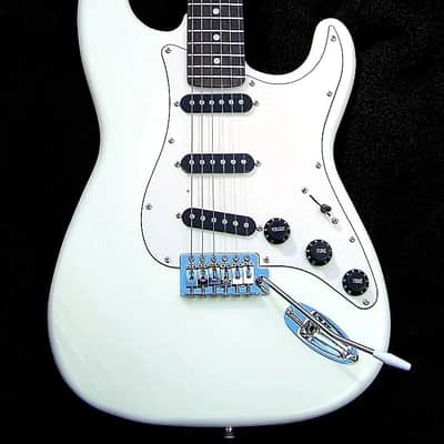 Light-weight Strat-Arctic White Solid Mahogany+ Matched Custom Pickups + Working Bridge Tone+Treble Bleed+Low Action+ Ebony Neck+Low Wide Jumbo Dressed and Polished Frets +Full Low Action Setup! image 2