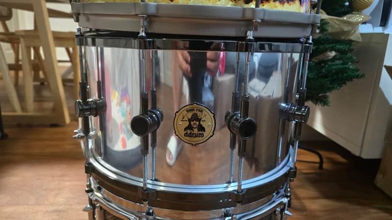 ddrum VP-SD Vinnie Paul Signature 8x14" Maple/Alder Snare Drum 2010s - Chrome image 1