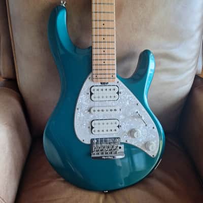 Ernie Ball Music Man Silhouette HSH Tremolo 2008 * Teal image 1