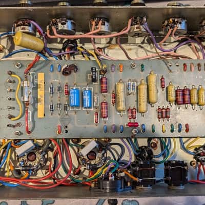 'REDUCED' 1974 Marshall JMP 50 Valve / Tube Guitar Amplifier + 4x12 Speaker Cab Celestions image 17