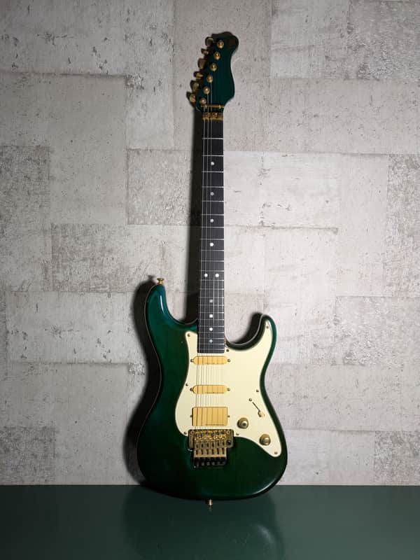 Valley Arts M Series Super Strat 80-90s Trans Aqua / Emerald Green image 1