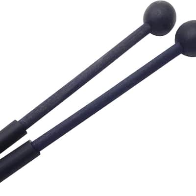 1 Pair 9 Inch Rubber Xylophone Sticks Tongue Drum Mallets Percussion Sticks Hammer for Glockenspiel, Xylophone, Chime, Woodblock, and Bells (Black) image 3