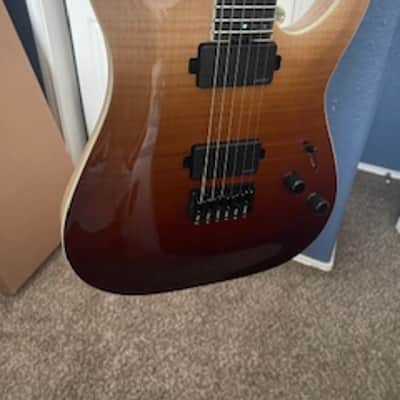 Schecter C1 Elite Diamond Series 2019 - Amber Burst image 5