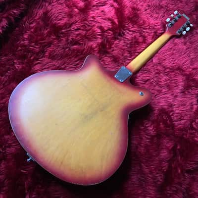 c.1964- Guyatone SG-S02 Musician MIJ Vintage Hollow Body Guitar "Sunburst" image 10
