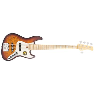 V7 Ash Reissue 5 Cordes Tobacco Sunburst Satin Marcus Miller image 2