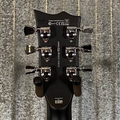 ESP LTD EC-1000 ET Evertune Bold Binding Black Guitar & Case #0622 Used image 7