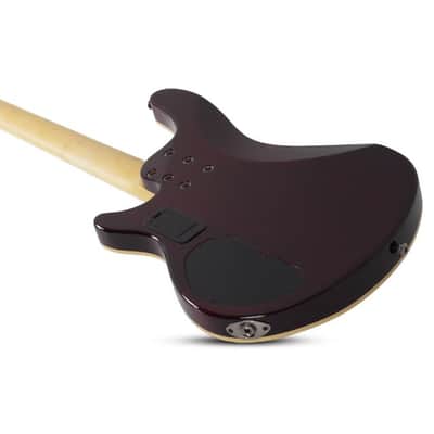 Schecter Omen Extreme-4 String Bass Guitar Rosewood Fretboard Black Cherry imagen 4