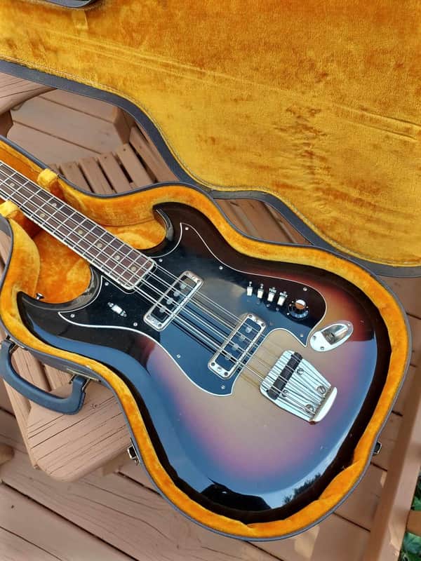 Hagstrom H-8 1967 8-String Bass - Sunburst image 1
