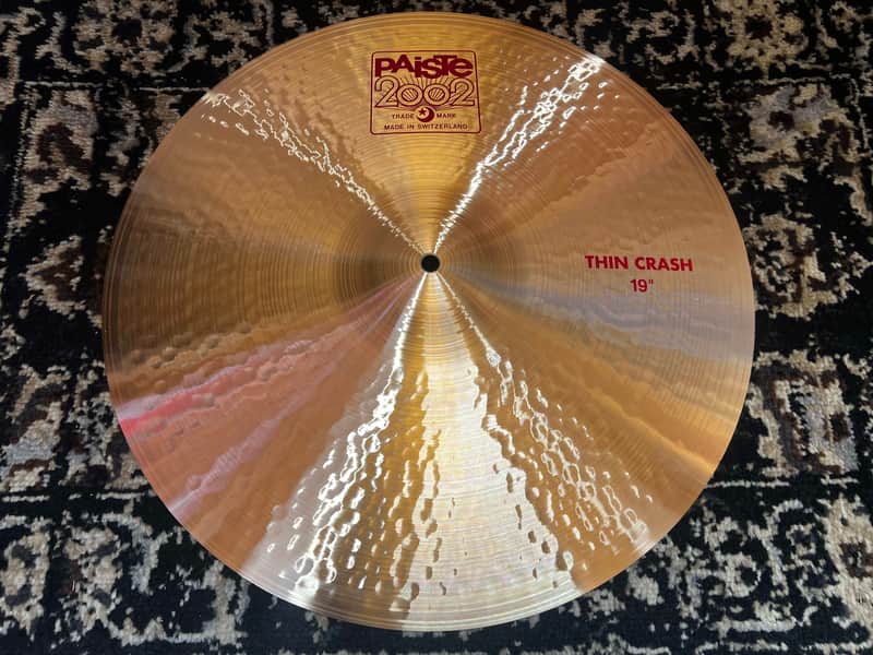 Paiste 19" 2002 Thin Crash Cymbal - Traditional image 1