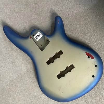 Blue Burst 4 String Electric Bass Basswood Body DIY Project image 7