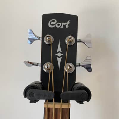Cort AB850F - Acoustic Electric 4 String Bass, Natural with Matching Gig Bag image 3