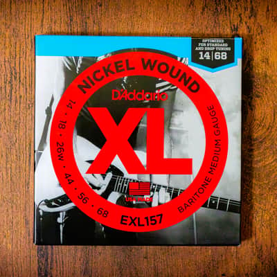 9 SETS - D'Addario EXL157 Nickel Wound Medium Baritone Electric Guitar Strings, 14-68 (Brand New/Sealed) imagen 3