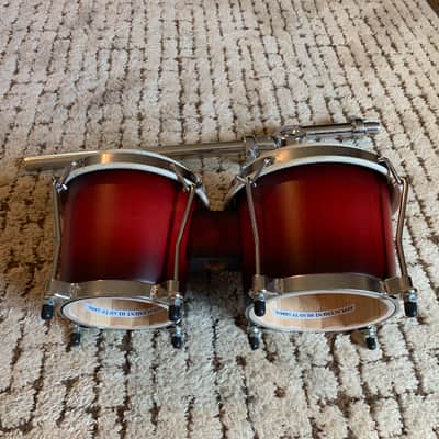 Toca Percussion Synergy Deluxe Bongos - Wine Burst - With Mount image 8
