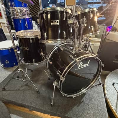 Pearl Export series 5 piece drum set/hardware/cymbals/throne 2015 - Black image 4