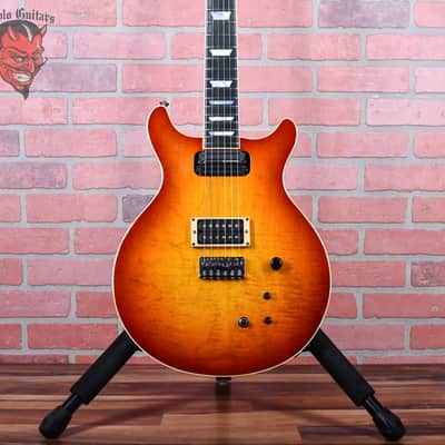 Hamer Custom Sunburst Flame Maple Top Cherry Sunburst Factory Sustainiac 1989 w/OHSC image 1