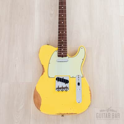 2023 Fender Custom Shop 1963 Telecaster Heavy Relic Graffiti Yellow w/ Case, CoA image 2