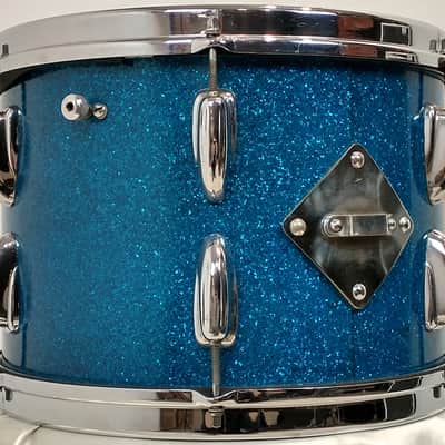 Slingerland 22/13/16/5.5x14" Radio King Drum Set - 1950's Blue Sparkle image 17