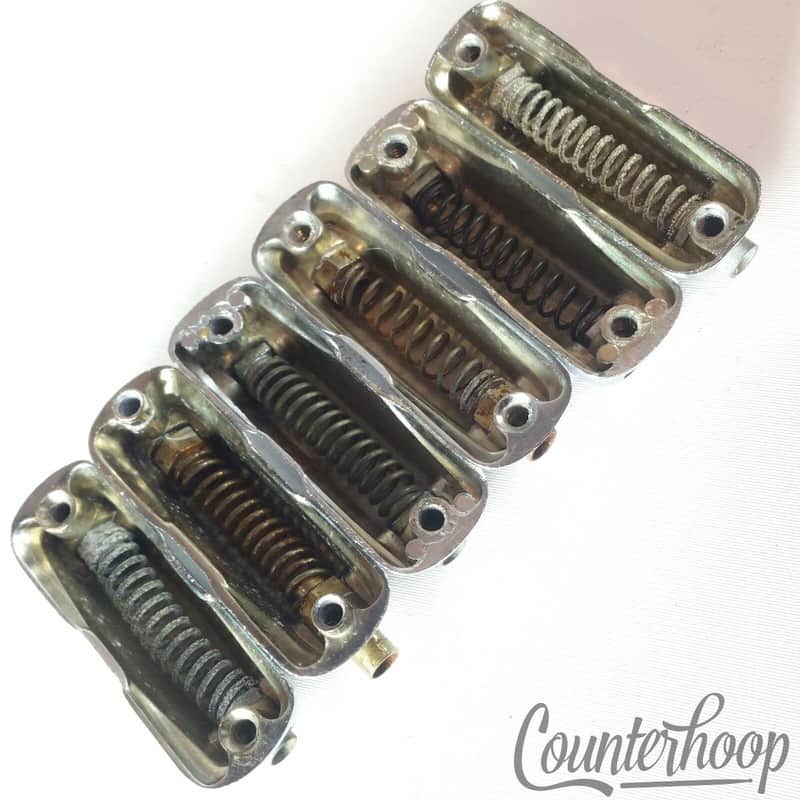 Pearl 6x Snare Drum Lugs Chrome 2 1/4"Sound King Style Vintage 60s-70s Japan image 1