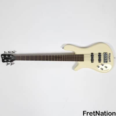 Warwick GPS Streamer LX 5-String Bass Creme White Lefty Left-Handed Gig-Bag 9.72 Pounds #9373-21 image 2