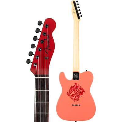 Fender Monster Hunter Rathalos Telecaster Electric Guitar Regular Rathalos Red image 4