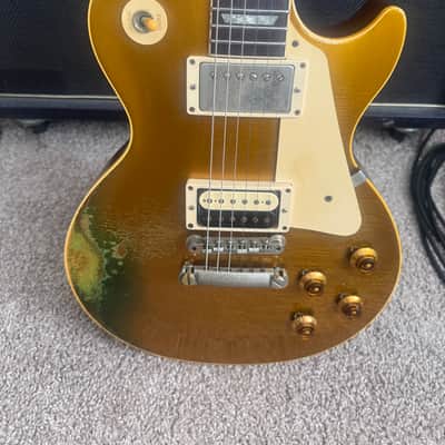 Gibson Les Paul “57” Reissue Custom Shop 1995 - Gold Top (natural wear/relic) image 4