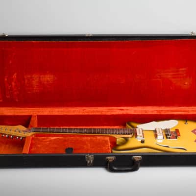 Micro-Frets Golden Melody Semi-Hollow Body Electric Guitar (1969), ser. #1411, original black tolex hard shell case. image 10