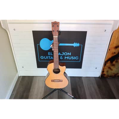 Kala KA-SCAC-T-CE Solid Cedar Top Tenor Cutaway Acoustic-Electric Ukulele w/ Fishman Kula EQ image 5