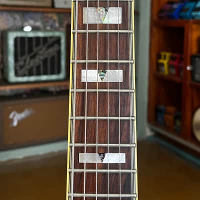 2005 Epiphone Sheraton II Korea Natural Semi-Hollow Electric Guitar w/Vintage Gibson Case image 10