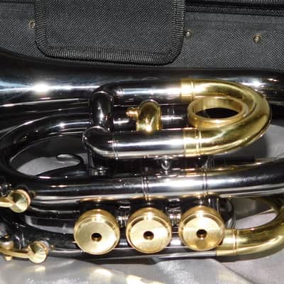 Allora MXPT-5801-BK Black Nickel Series Pocket Trumpet image 4