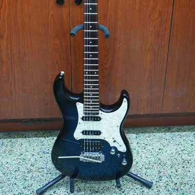 Vintage Levinson Blade RH4 Electric Guitar Blue / Black image 1