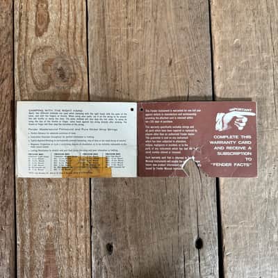 Fender Hang Tag Case Candy Jazz or P Bass 1968 image 6