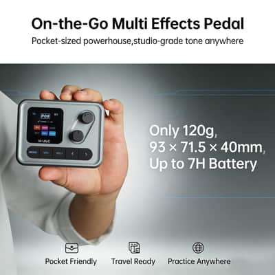 M-VAVE Pocket AMP Effect Pedal Guitar Bass 6 Modules 80+ (Price includes the import duty for US buyer) image 6