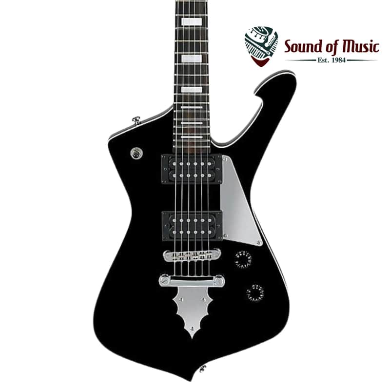 Ibanez PSM10BK MiKro Paul Stanley Signature 6str Electric Guitar (22.2" scale) - Black image 1