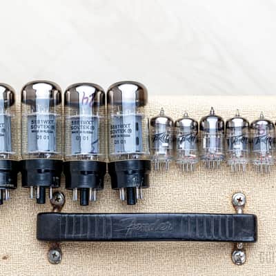 1962 Fender Dual Showman Blonde Brown Panel Vintage Piggyback Tube Amp 2x15 w/ Altec 421A image 23