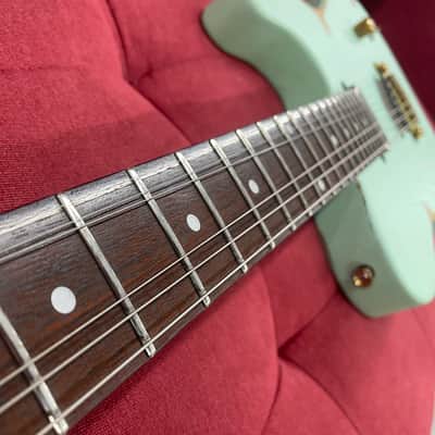 Slick SL50 T-Style Electric Guitar - Aged Surf Green image 7