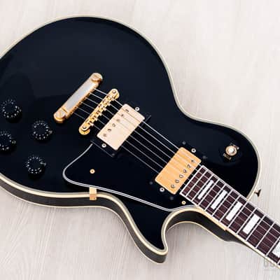 1989 Orville by Gibson Les Paul Custom LPC-EB Black Beauty w/ USA Bill Lawrence Humbuckers image 8