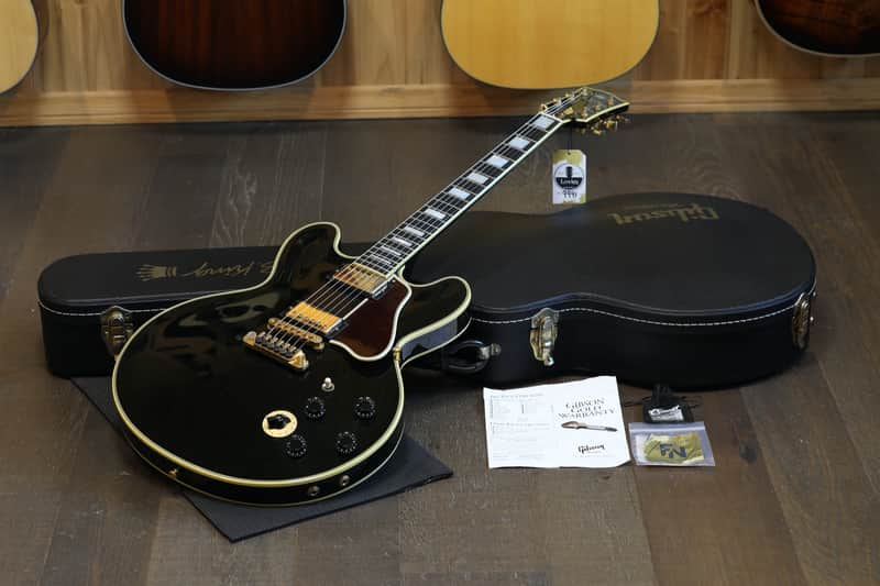 2007 Gibson Custom BB King Lucille w/ Rare Crown Inlay Electric Guitar Black Ebony + OHSC image 1