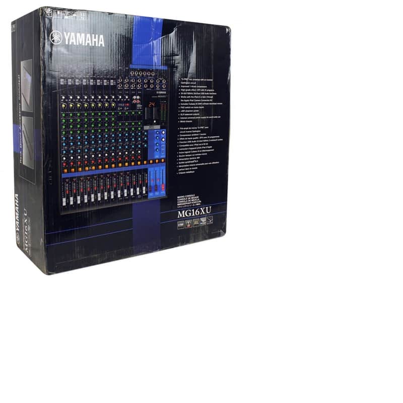 Yamaha MG16XU 16 Channel Analog Mixer 2016 - Present - Black image 1