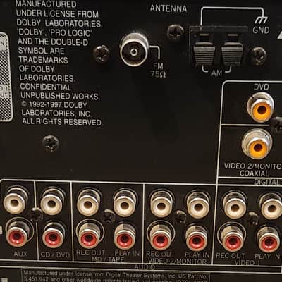 Kenwood Kenwood VR-505 A/V Receiver with Dolby Digital and DTS 90s  - Black metal cabinet image 9