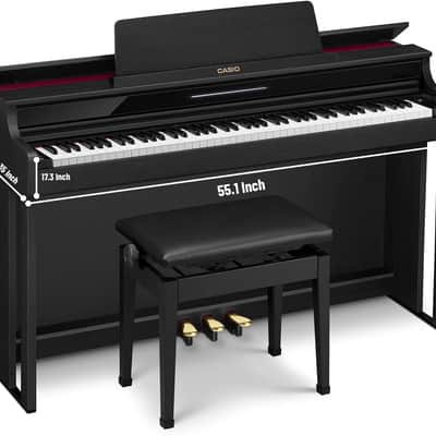 Casio Celviano AP-550 Digital Piano w/ Bench - Satin Black image 4